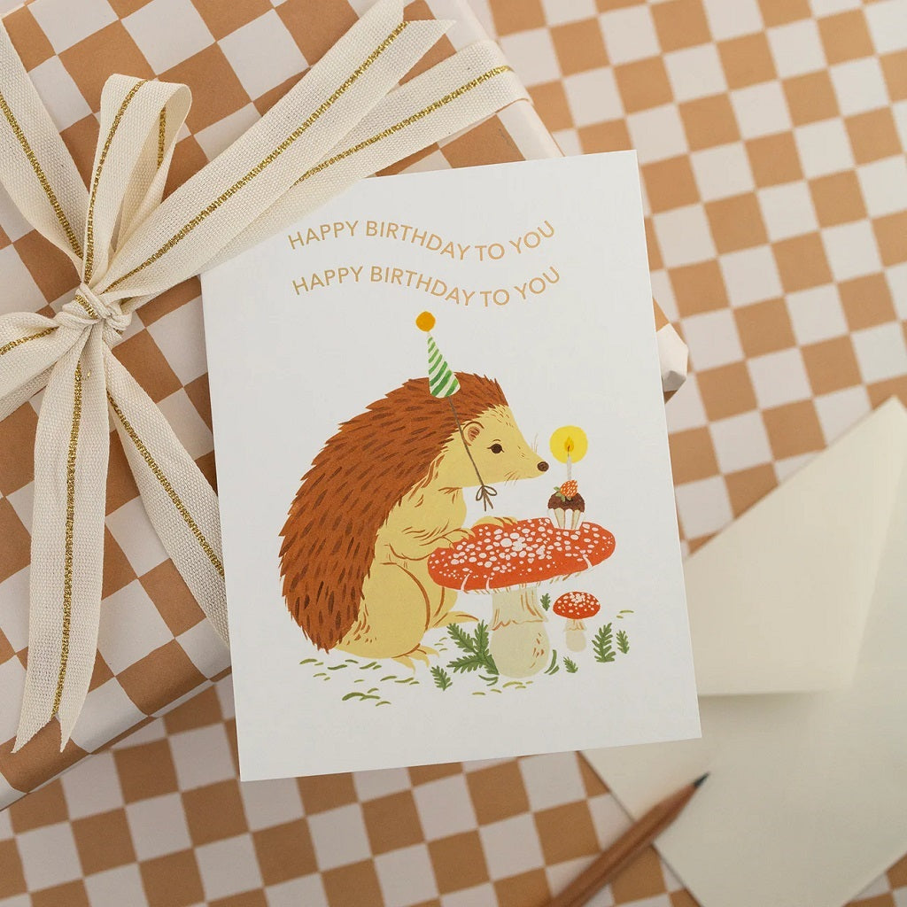 Birthday Hedgehog Card