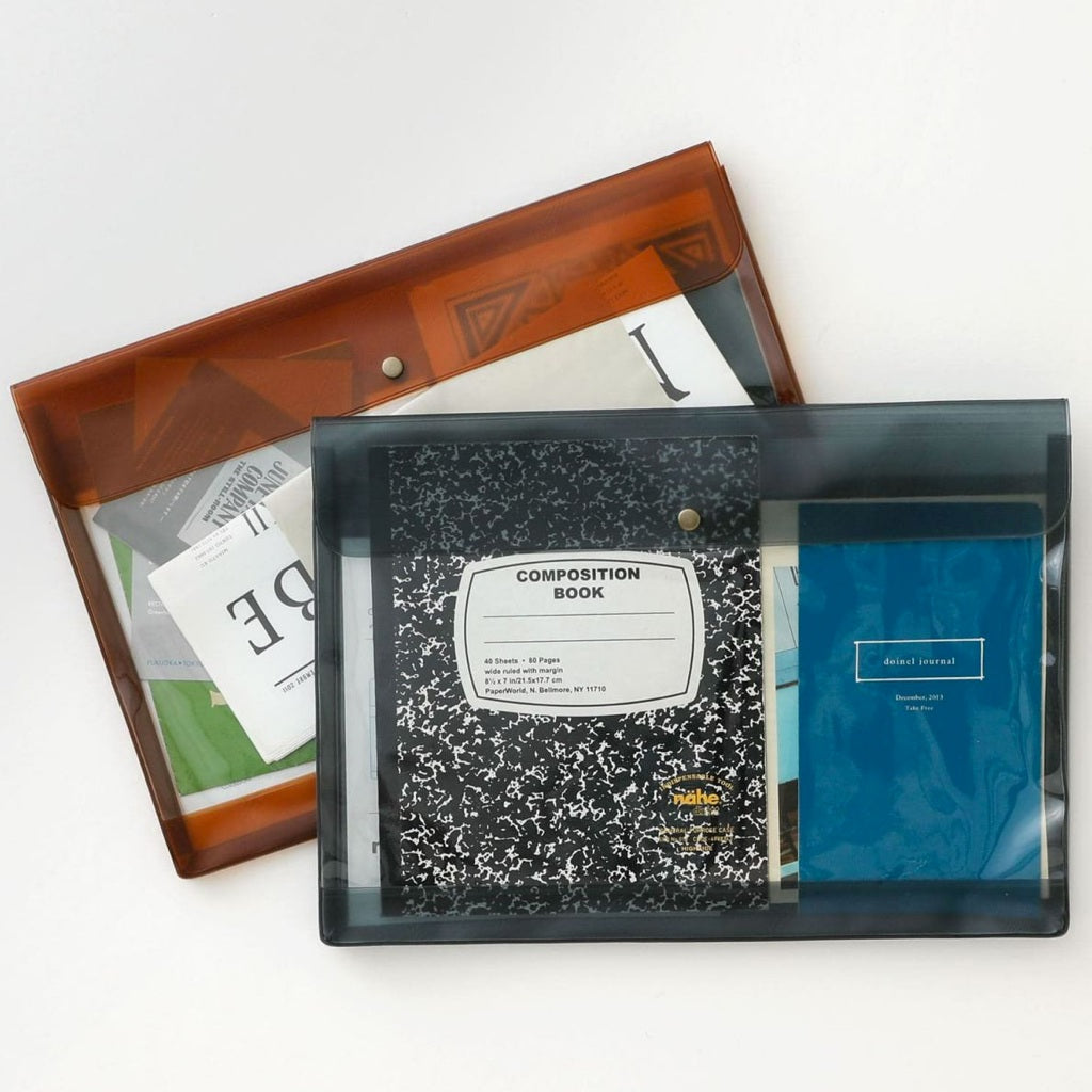 Clear Grey A4 Document Case