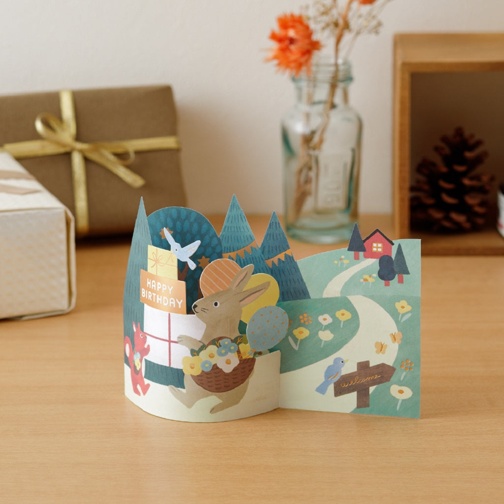 Forest Animals 3D Birthday Card