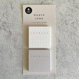 Ivory & Grey Monthly Sticky Set