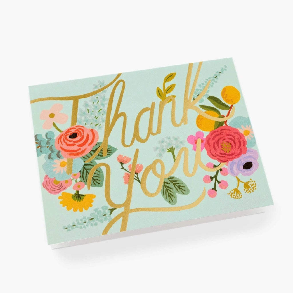 Mint Garden Thank You Card