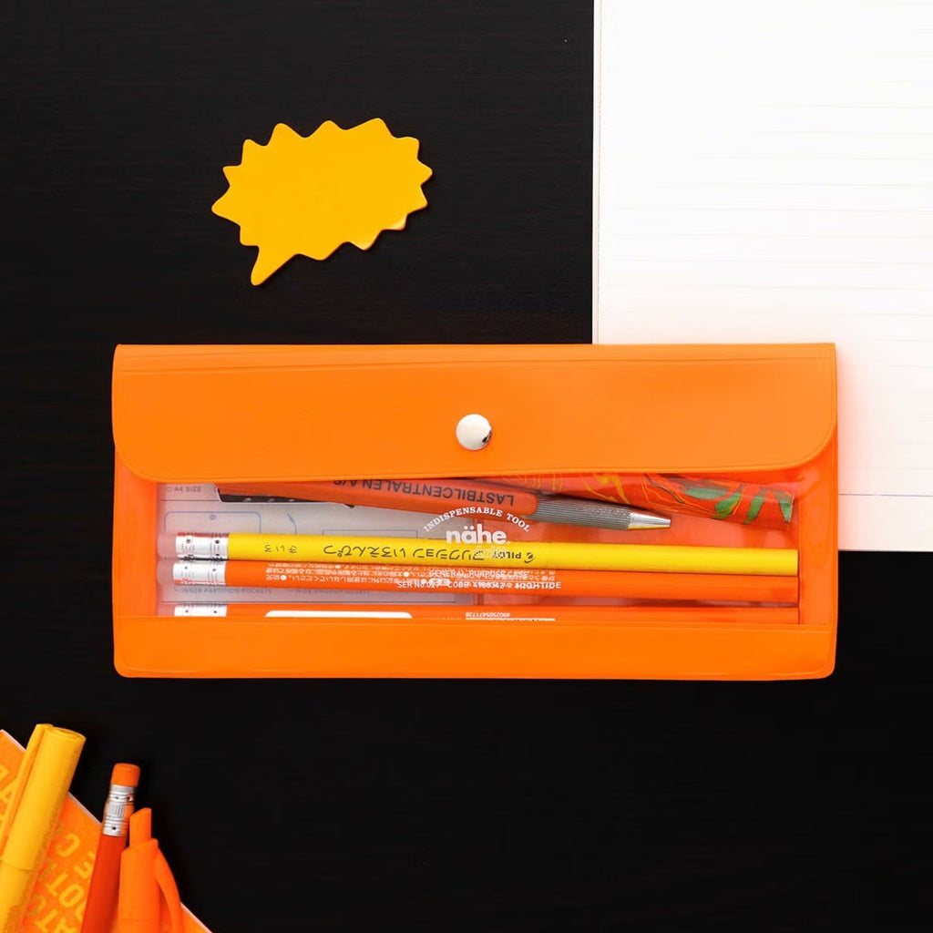Neon Orange Pencil Case