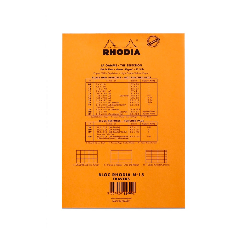 Orange N°16 Ruled Pad