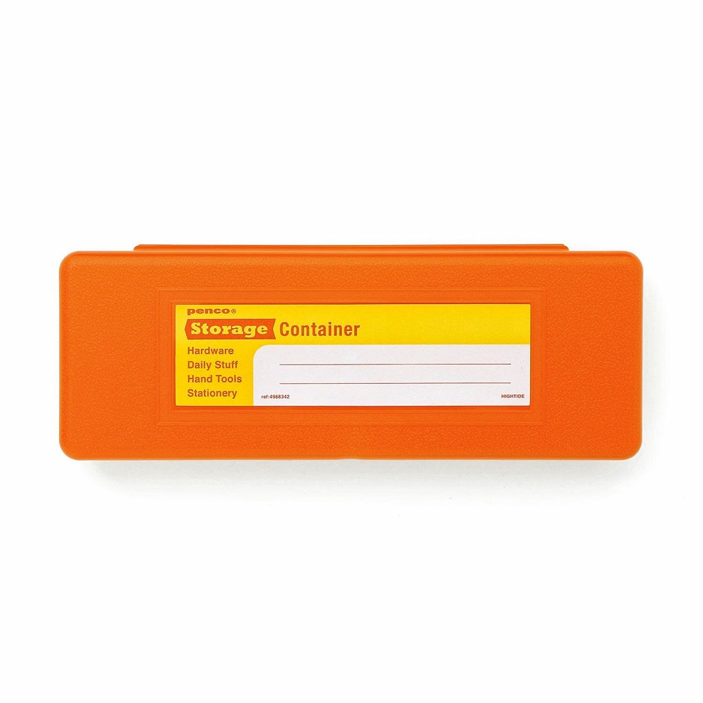 Orange Storage Container Pencil Case
