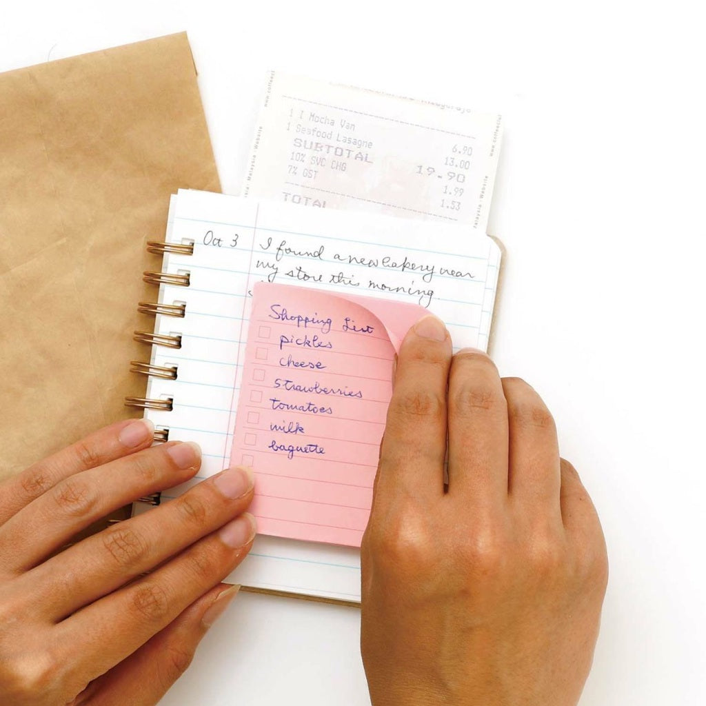 Pink Checklist Sticky Tabs