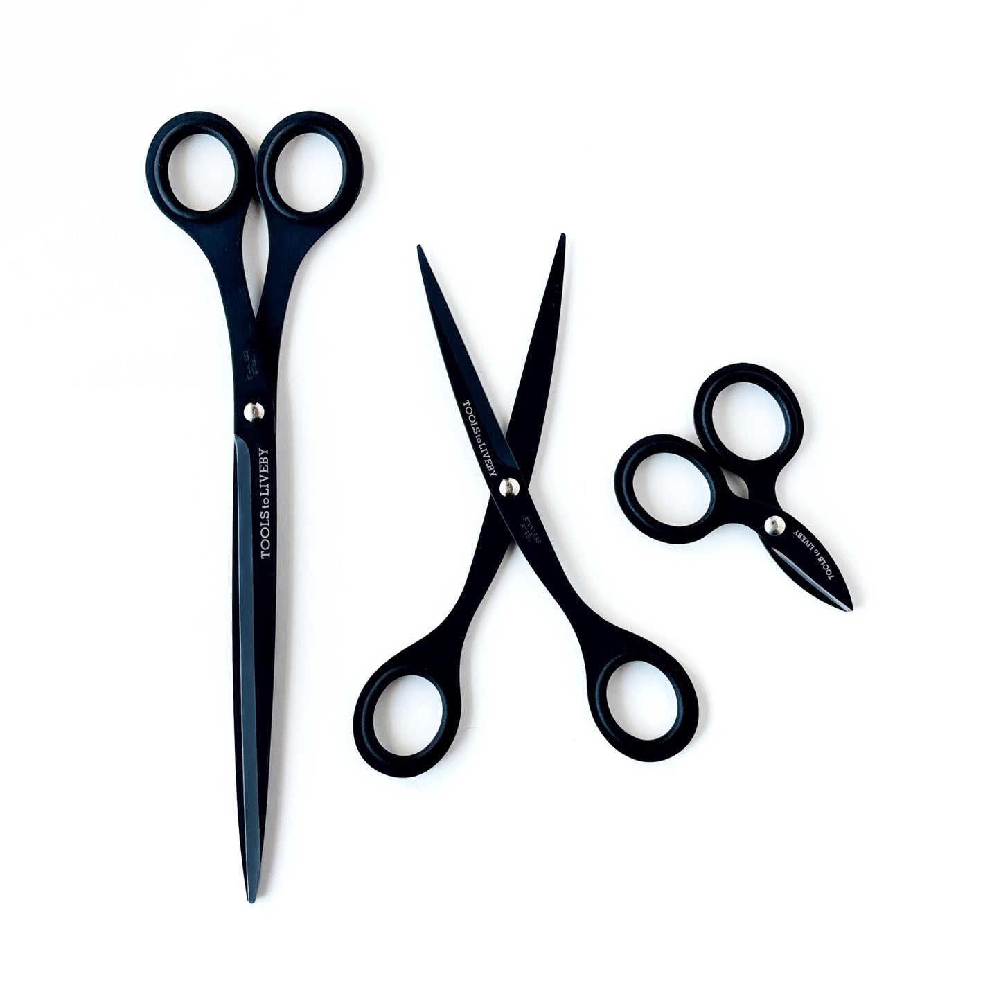 Tiny Black Steel Scissors