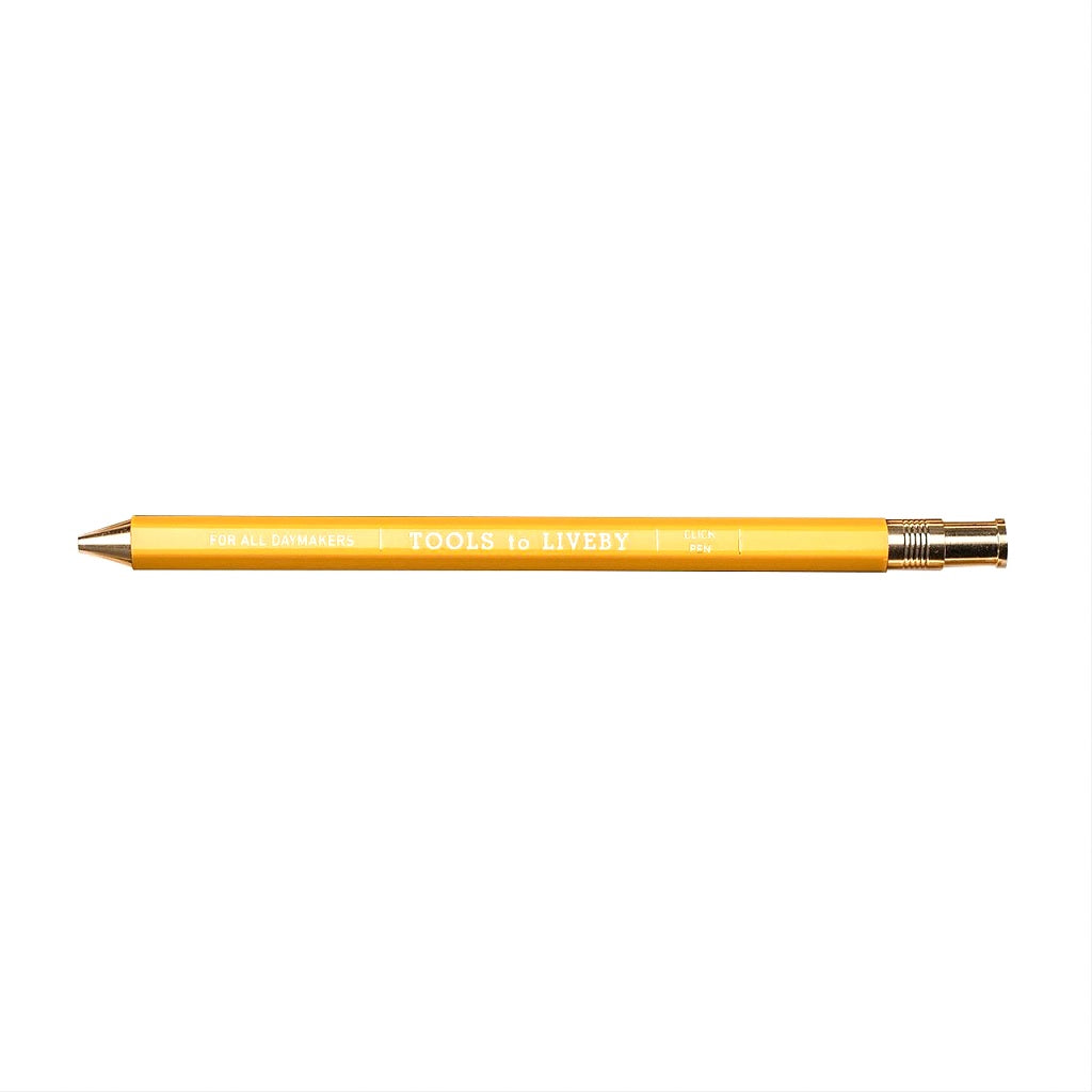 Yellow Wooden Ballpoint Pen