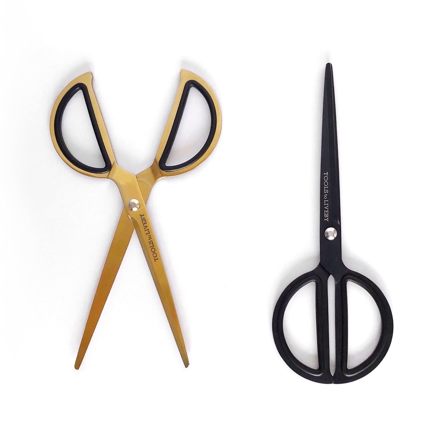 Circle Black Steel Scissors