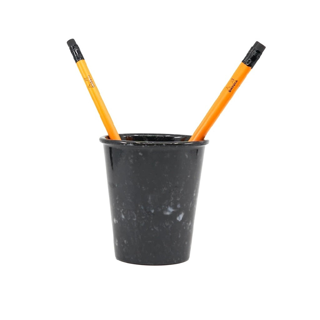 Black Marbled Pen Stand