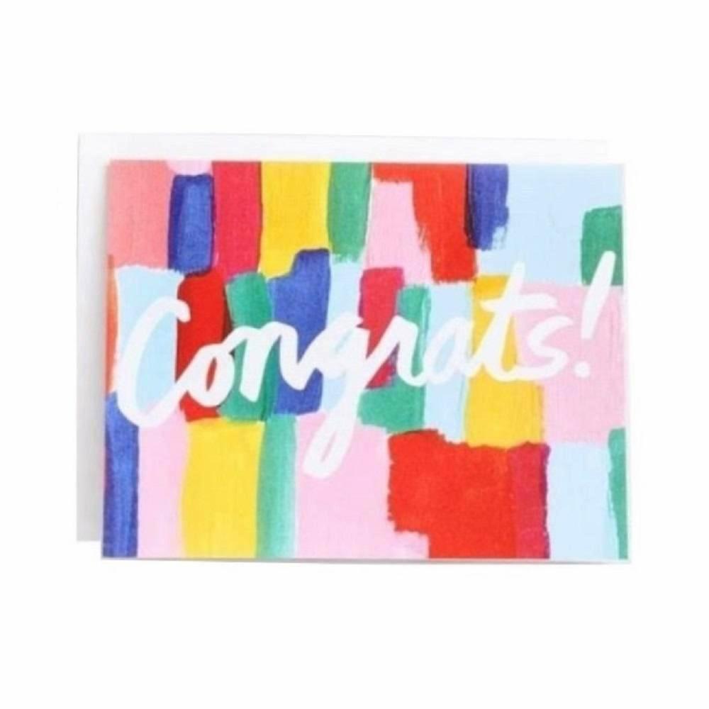 Brushstrokes Congrats Card
