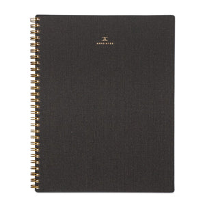 Charcoal Grey Linen Notebook