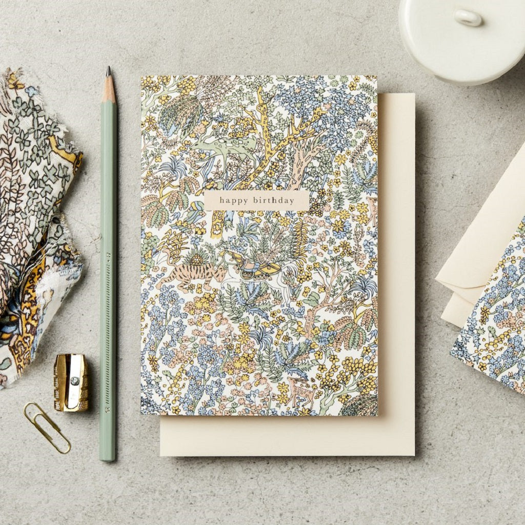 Forest Ivory Birthday Card