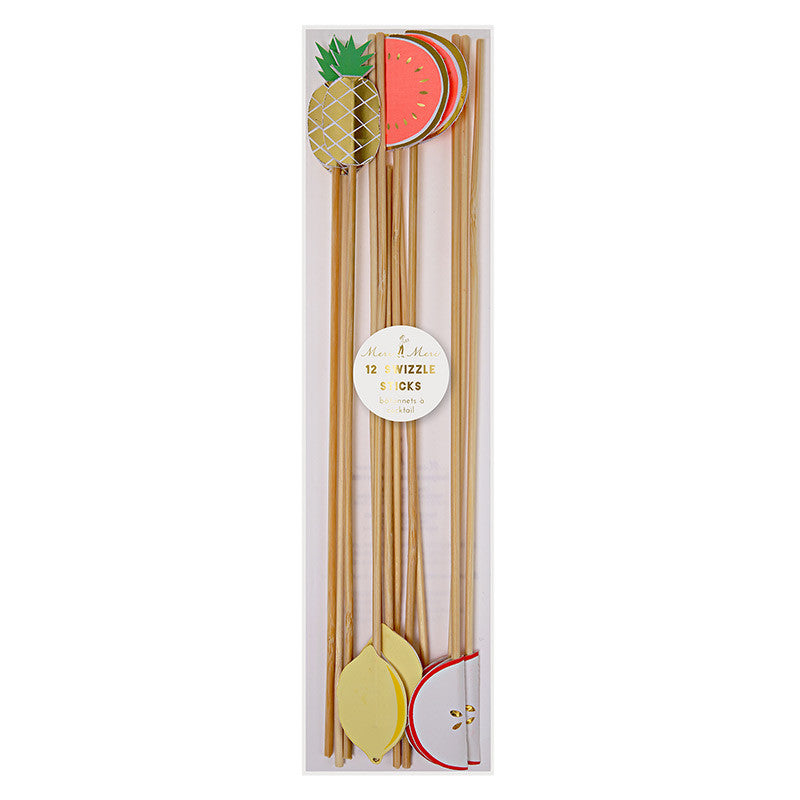 Fruity Cocktail Swizzle Sticks