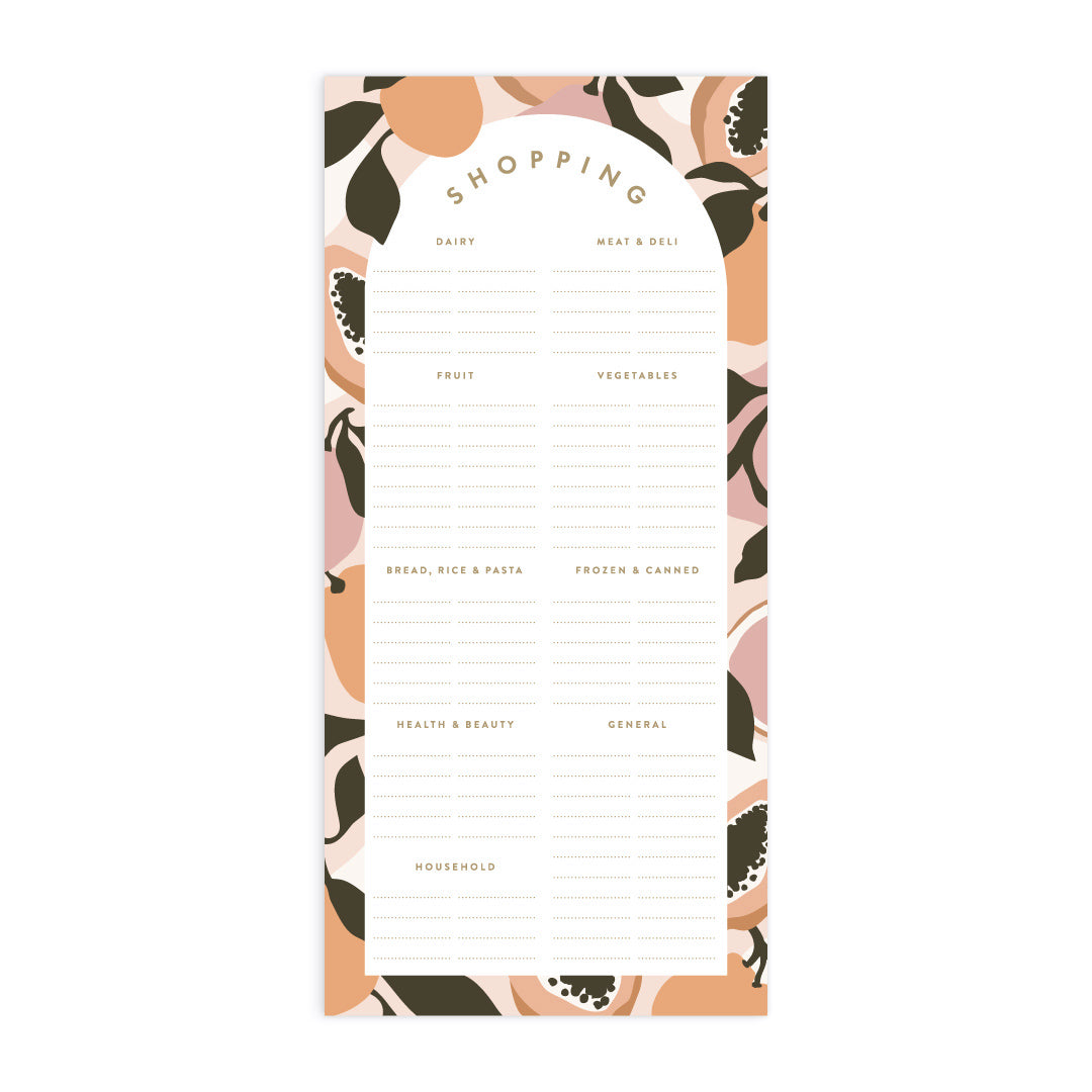 Golden Fruits Shopping List