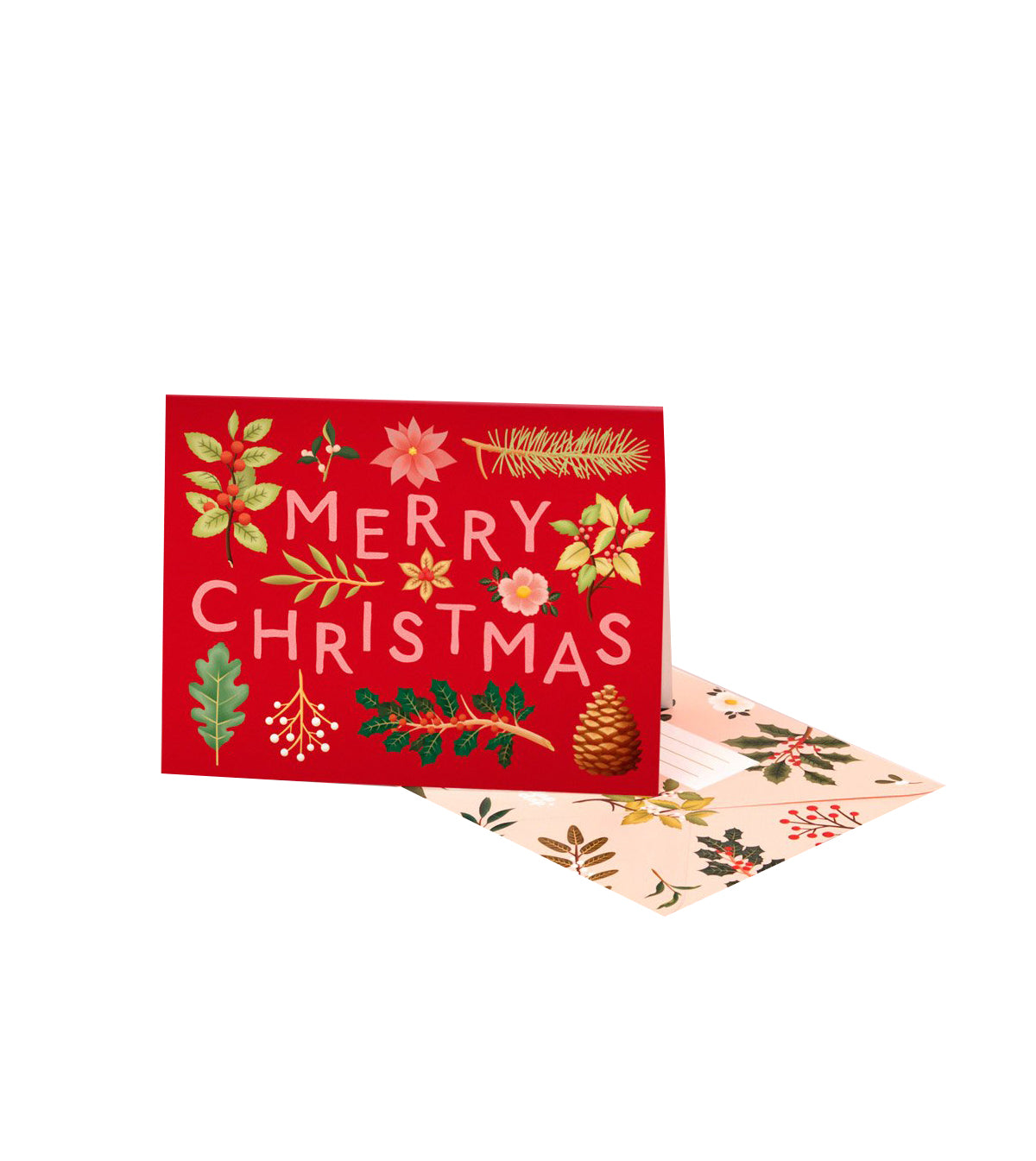 Holiday Plants Merry Christmas Card