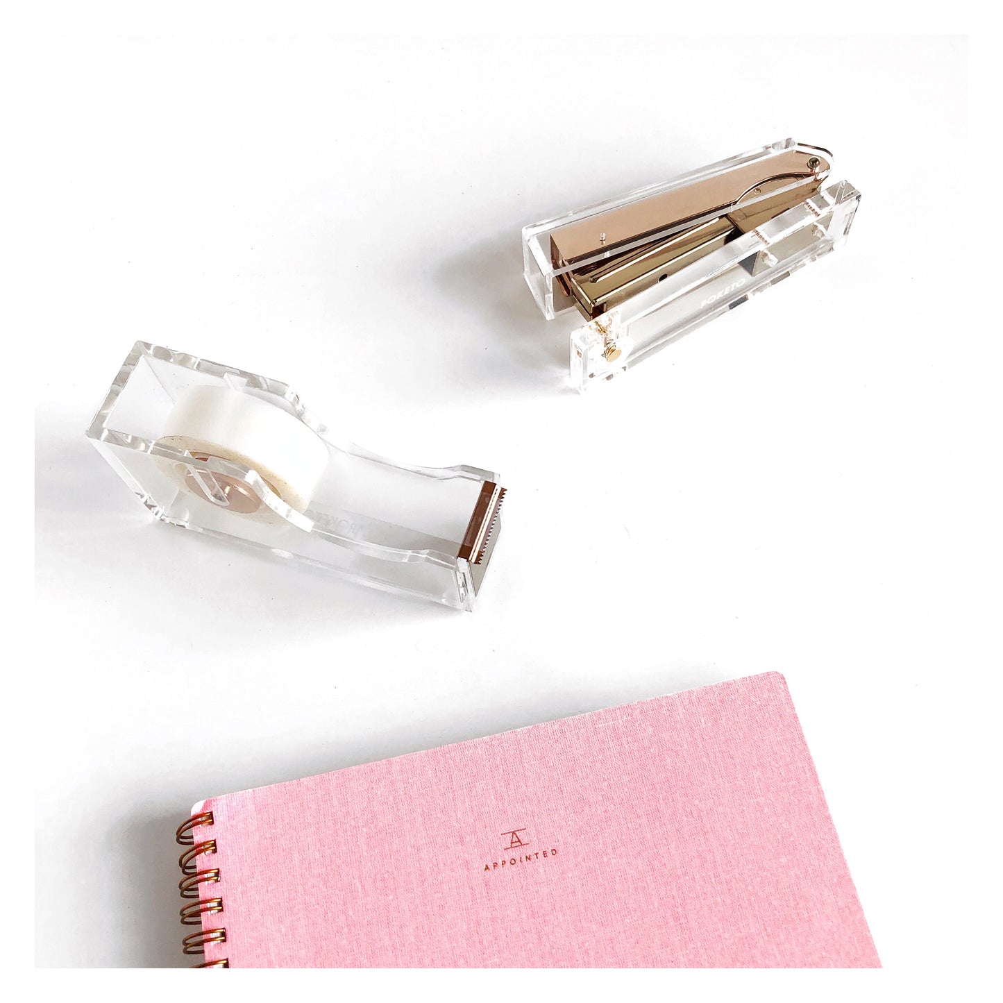 Blossom Pink Linen Ruled Notebook