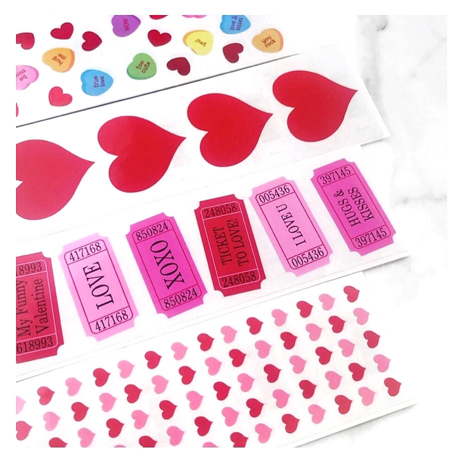 Candy Heart Stickers