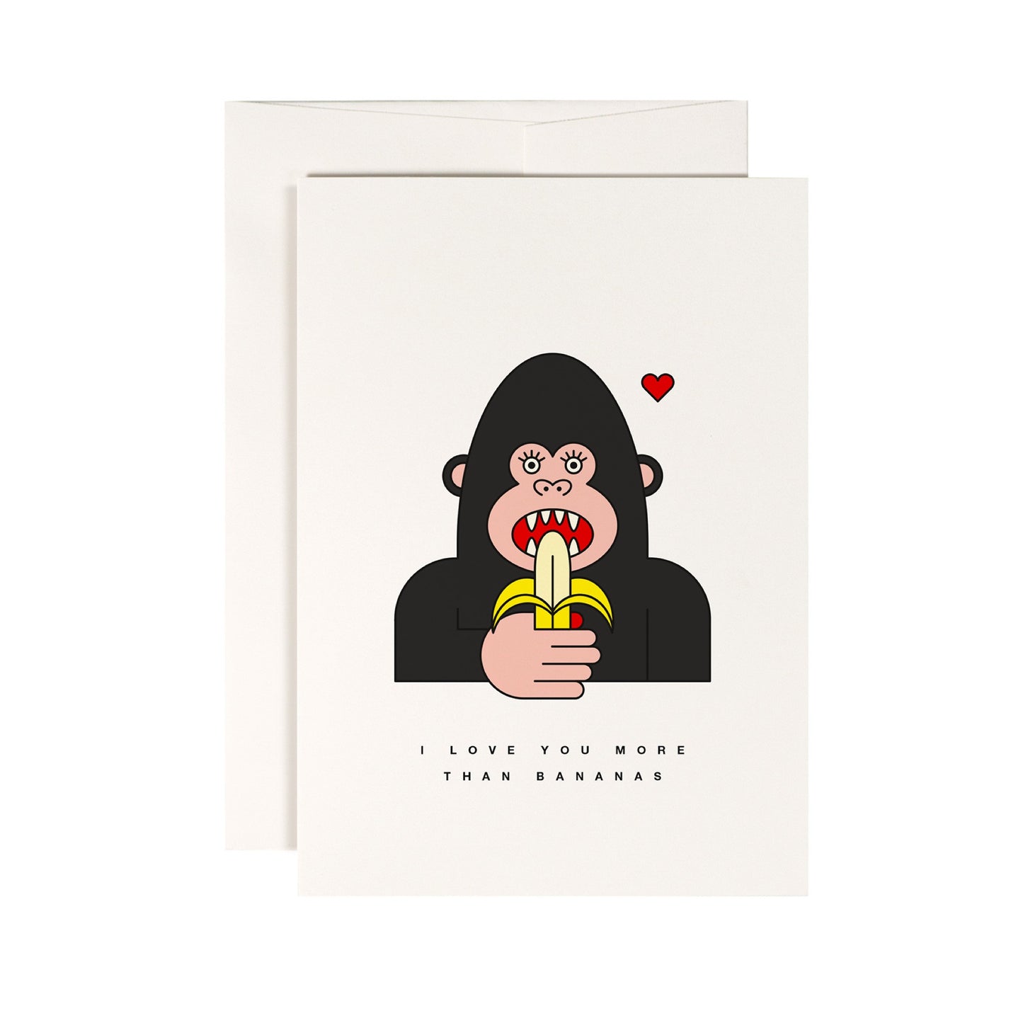 Love You More Than Bananas Card