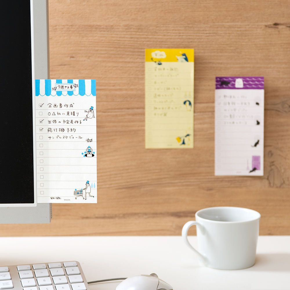 Ojisan Blue Checkbox Sticky