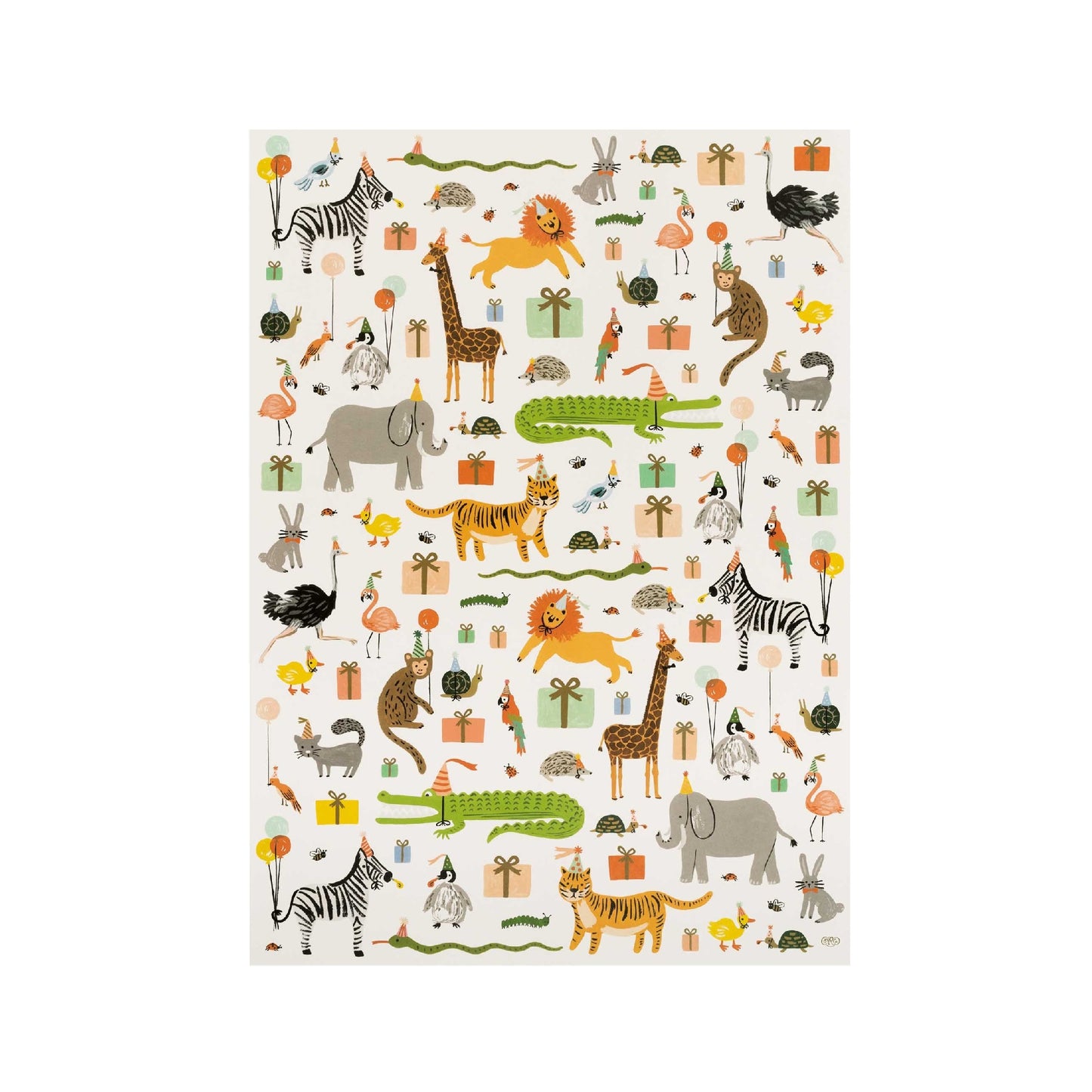 Party Animals Wrapping Paper