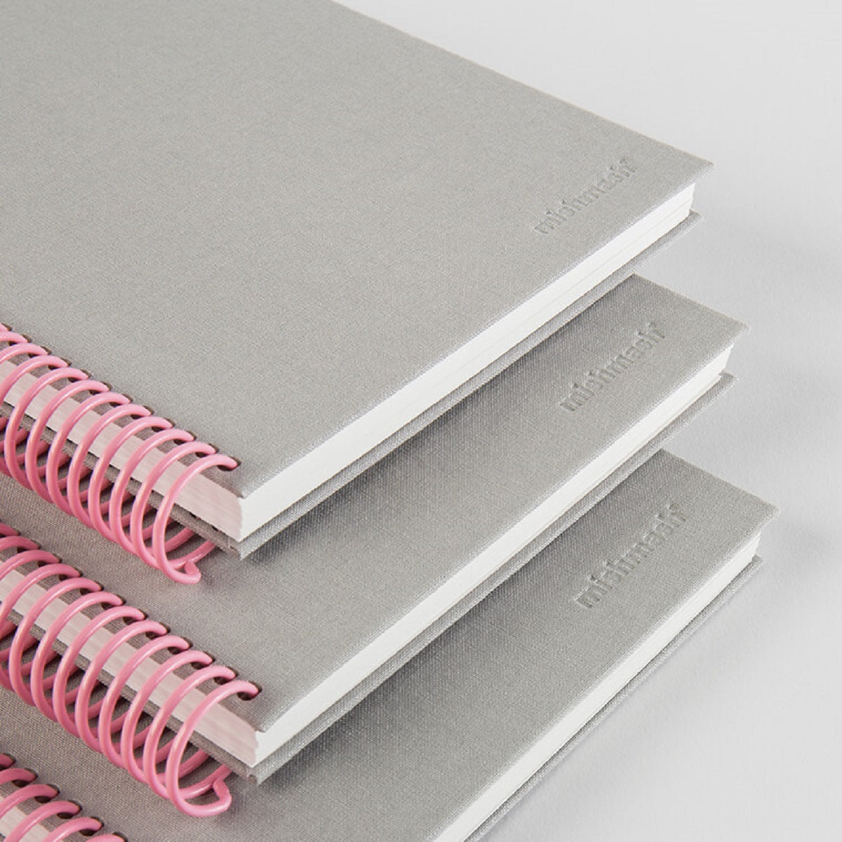 Pink & Grey Spiral Notebook