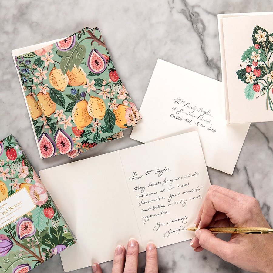 Summer Fruits Greeting Card Set