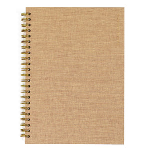 Tan Bookcloth Monthly Planner