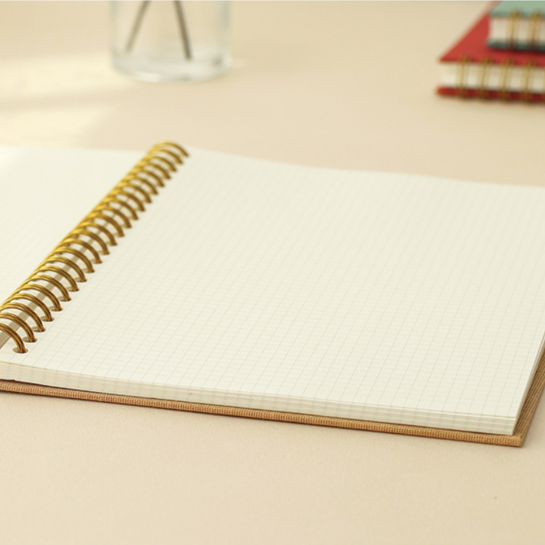 Tan Bookcloth Monthly Planner