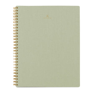 Tea Green Linen Notebook