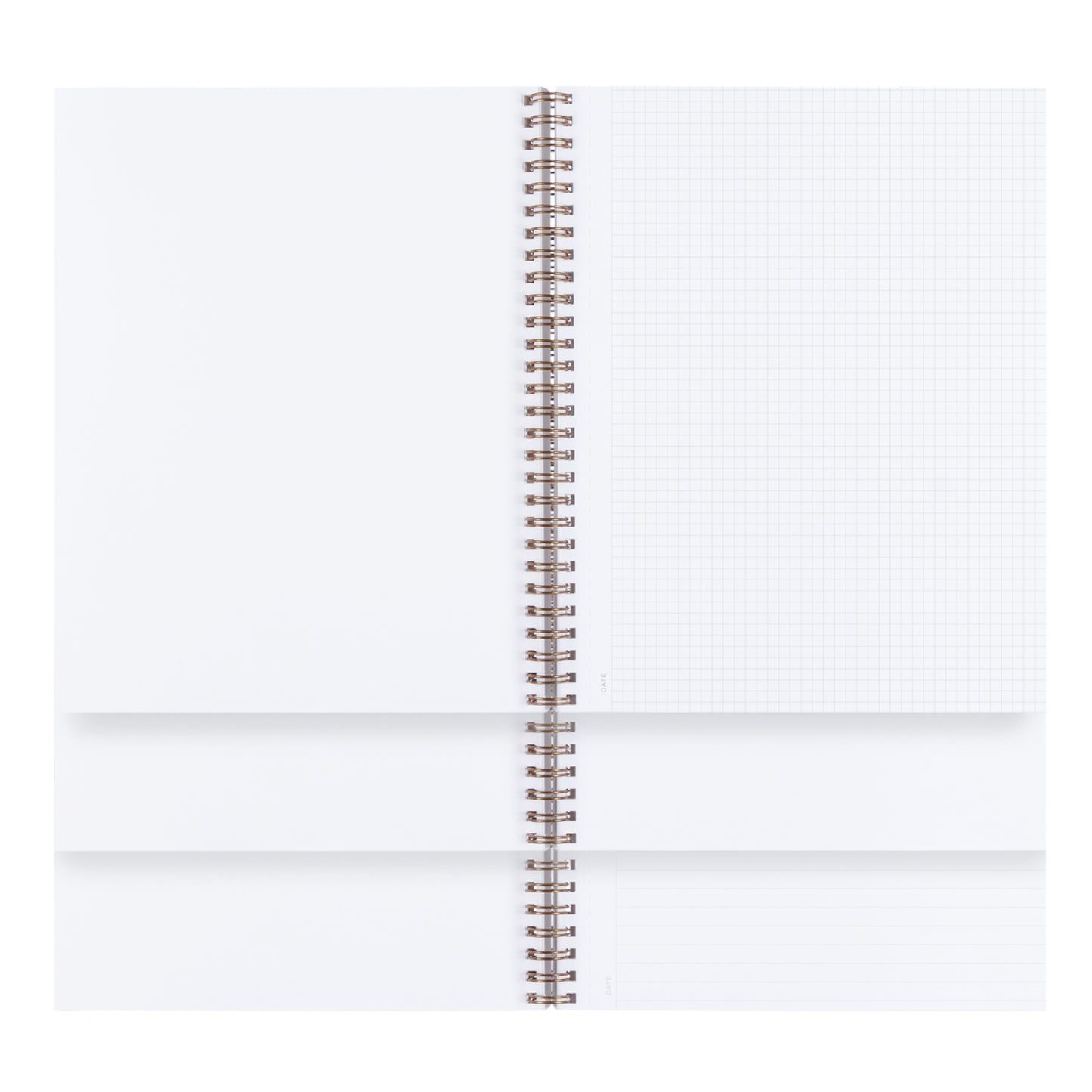 Teak Linen Grid Notebook