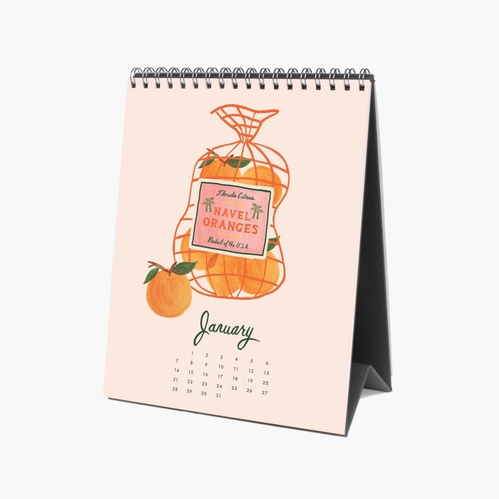 2024 Fruit Stand Desk Calendar The Paper Company India