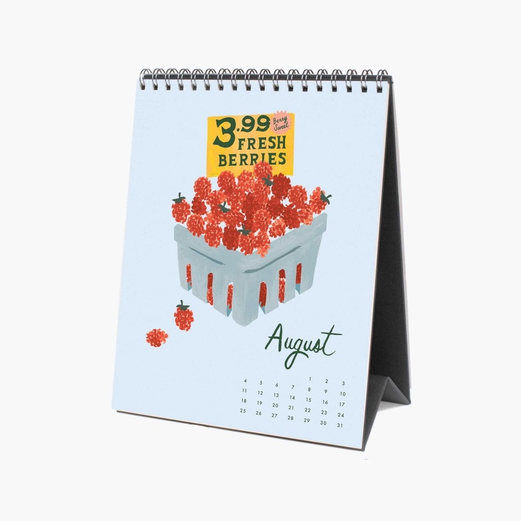 2024 Fruit Stand Desk Calendar The Paper Company India