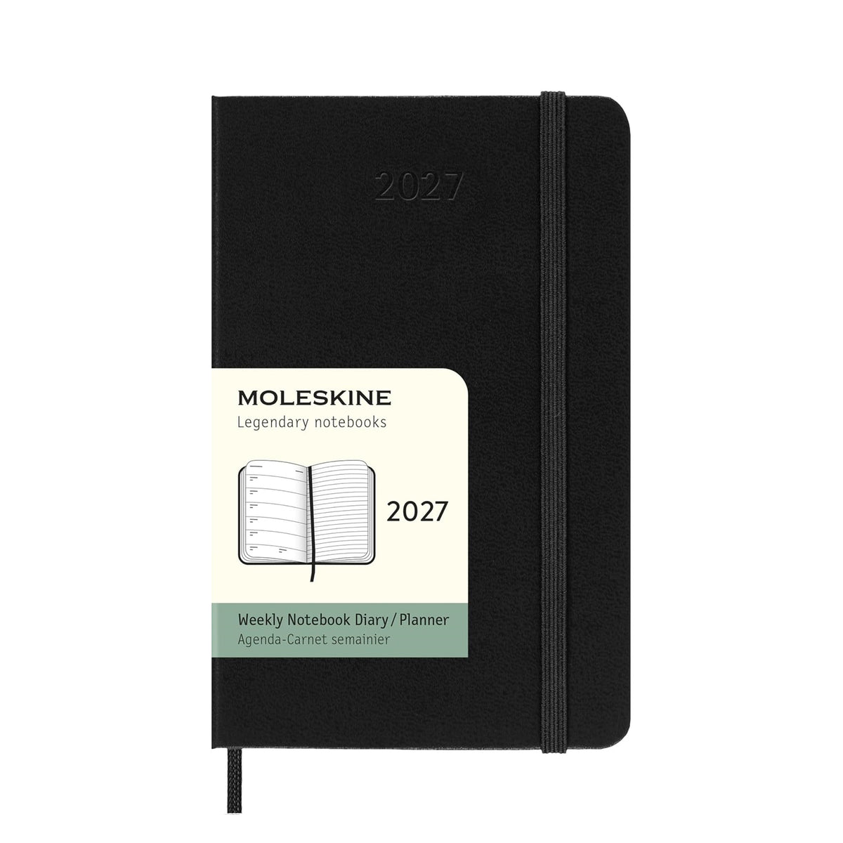 2027 Black Large Weekly Diary