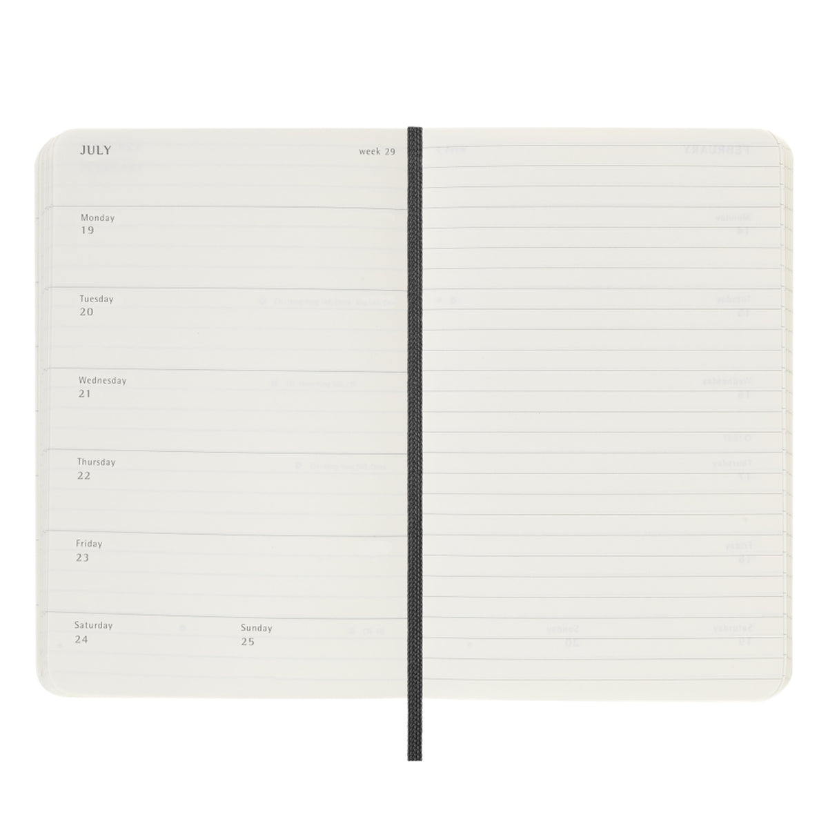 2027 Black Large Weekly Diary