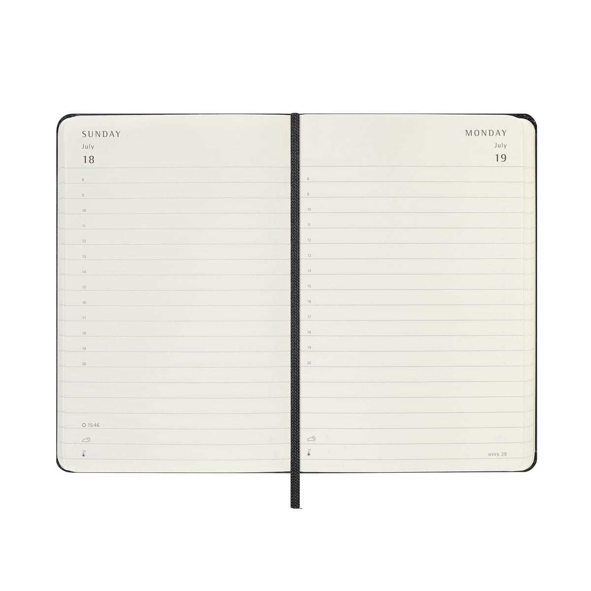 2027 Black Pocket Daily Planner