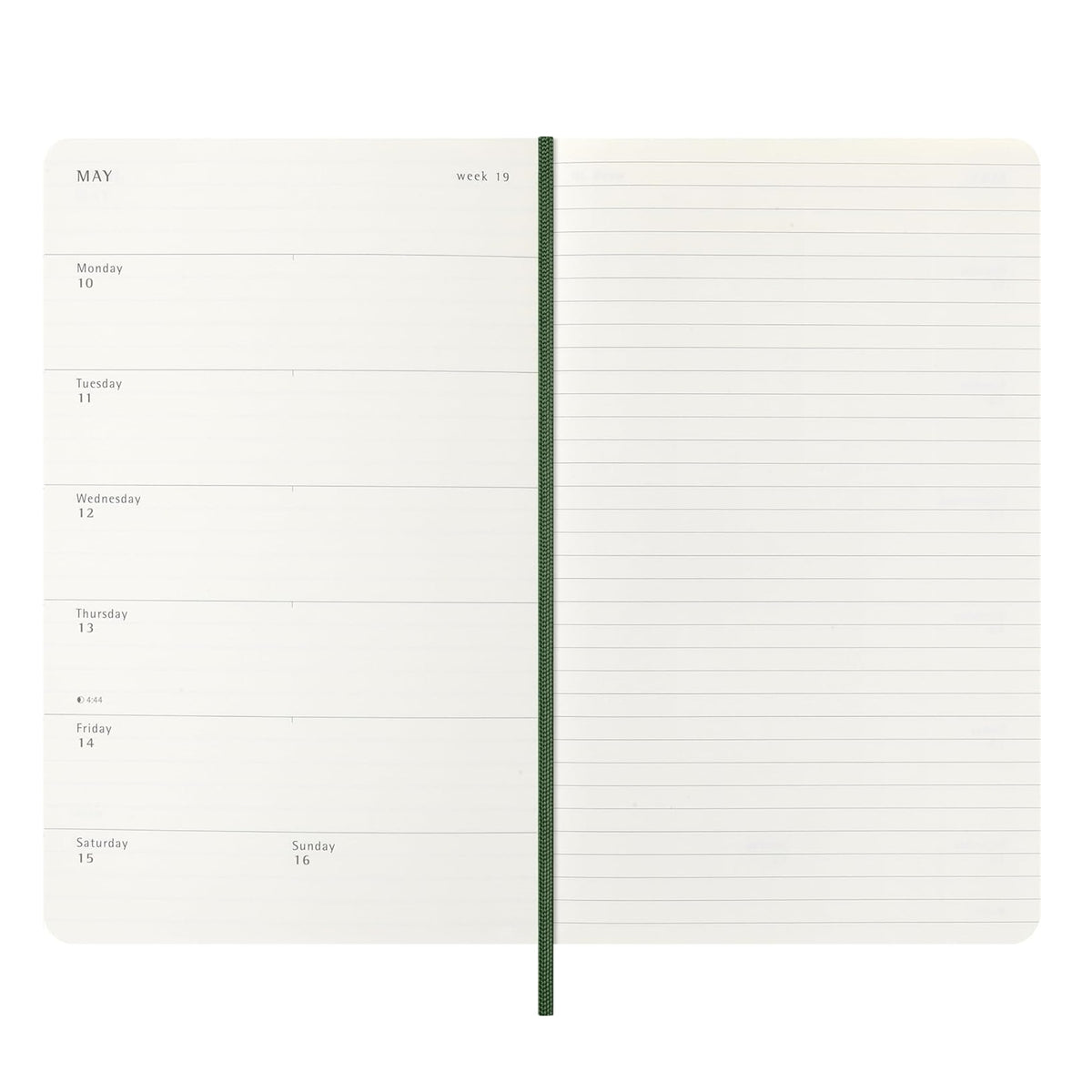 2027 Myrtle Green Large Weekly Diary