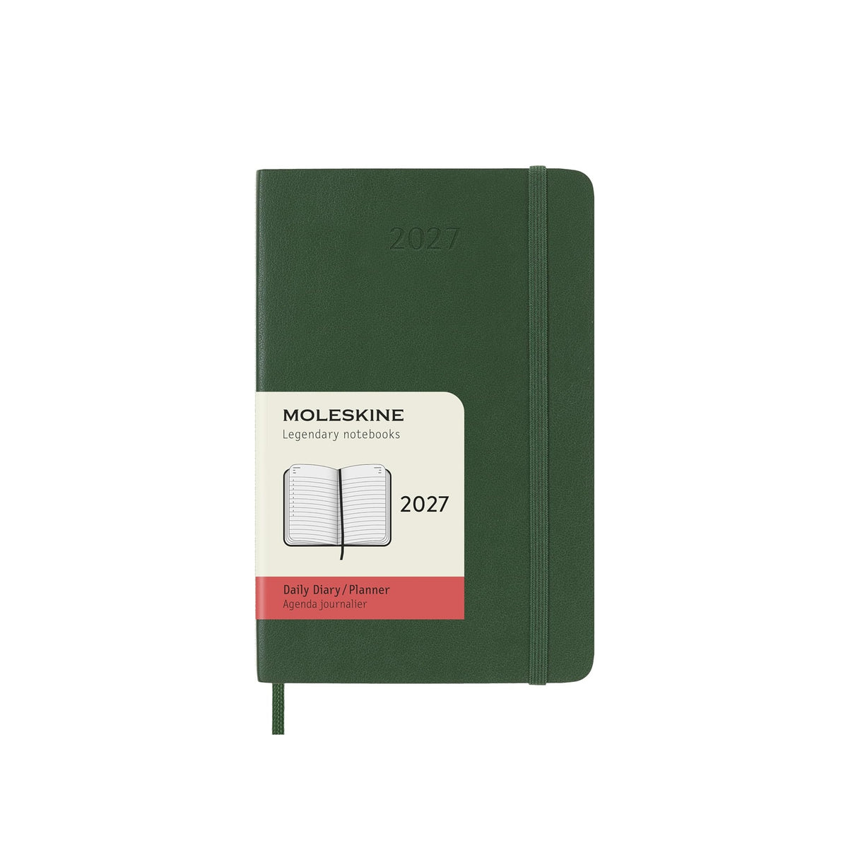 2027 Myrtle Green Pocket Daily Planner