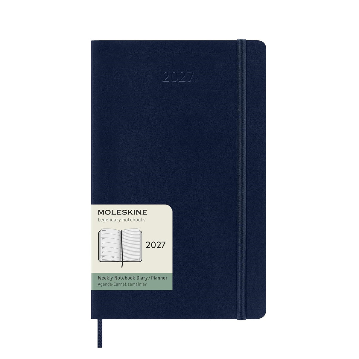 2027 Sapphire Blue Large Weekly Diary