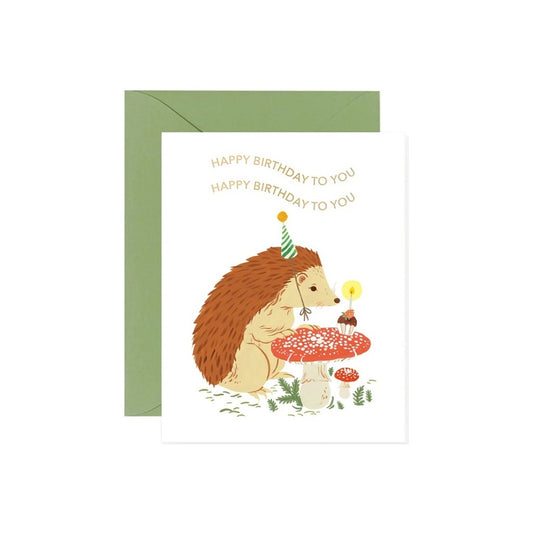 Birthday Hedgehog Card