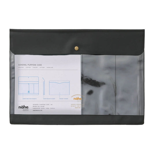 Black A4 Document Case