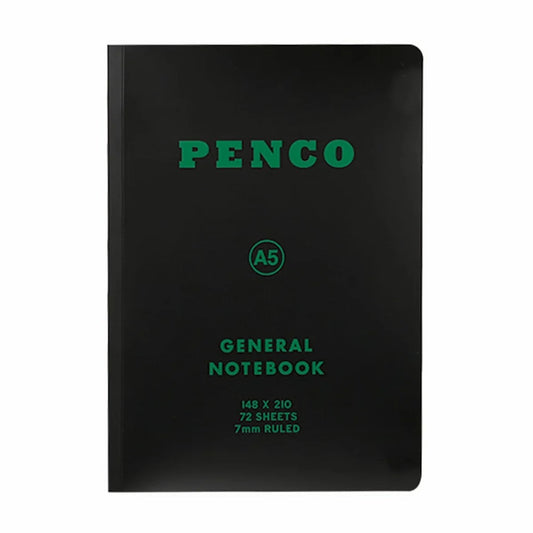 Black A5 General Notebook