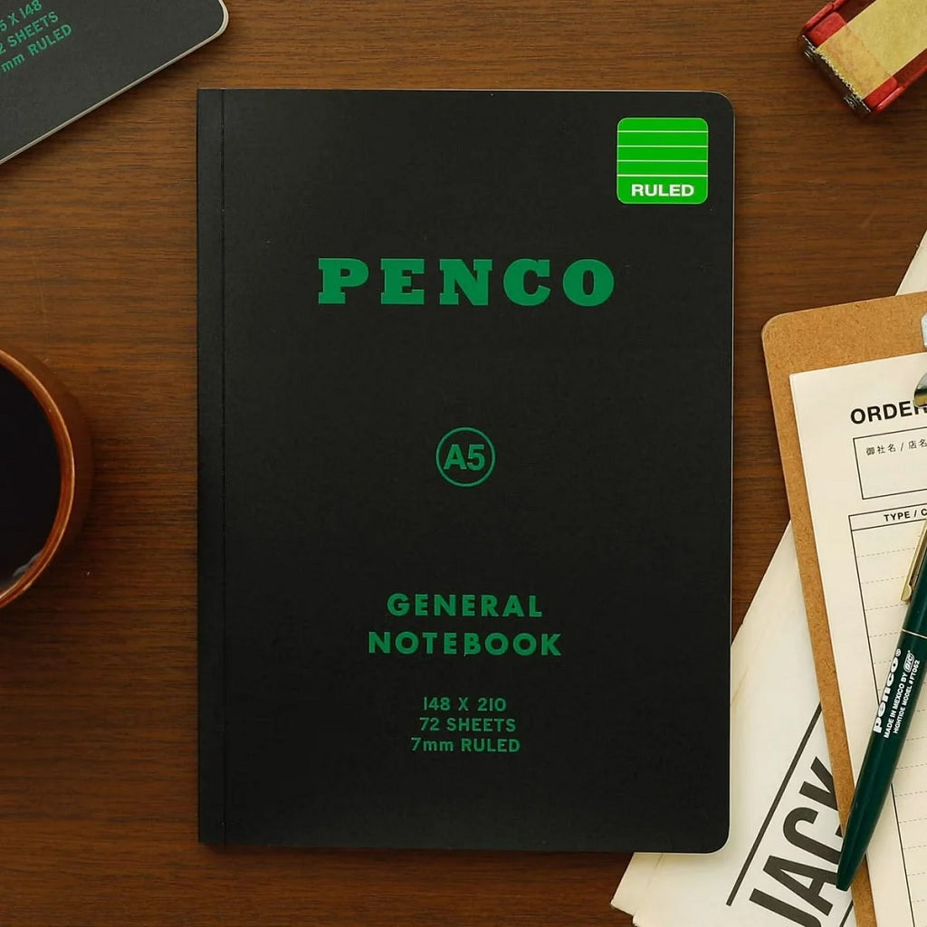 Black A5 General Notebook