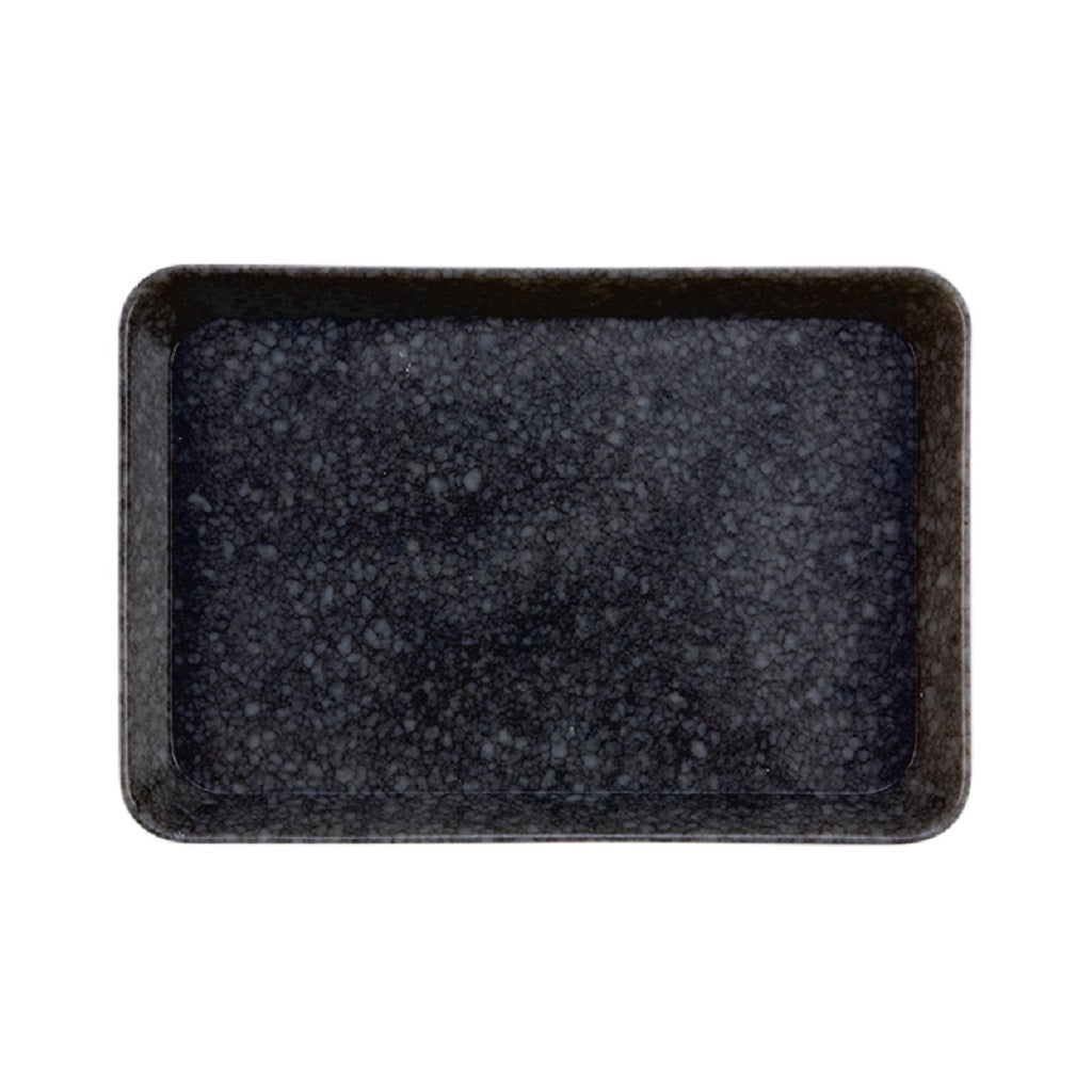 Black Marbled Large Desk Tray