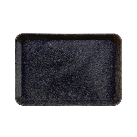 Black Marbled Large Desk Tray