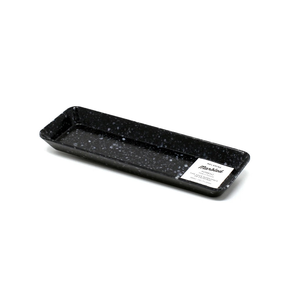 Black Marbled Pen Tray