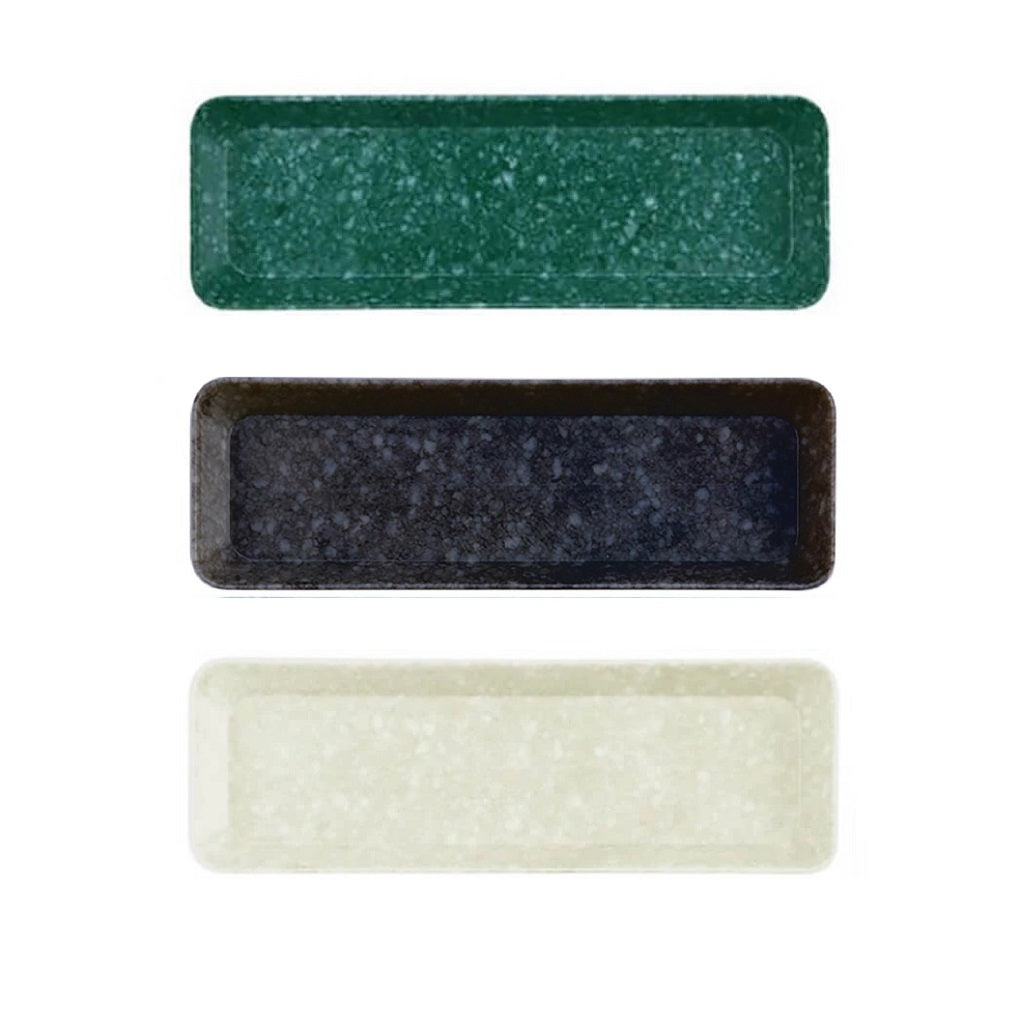 Ivory Marbled Pen Tray