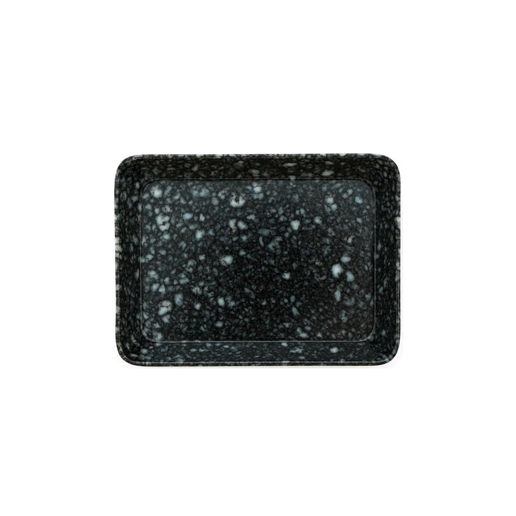Black Marbled Small Desk Tray