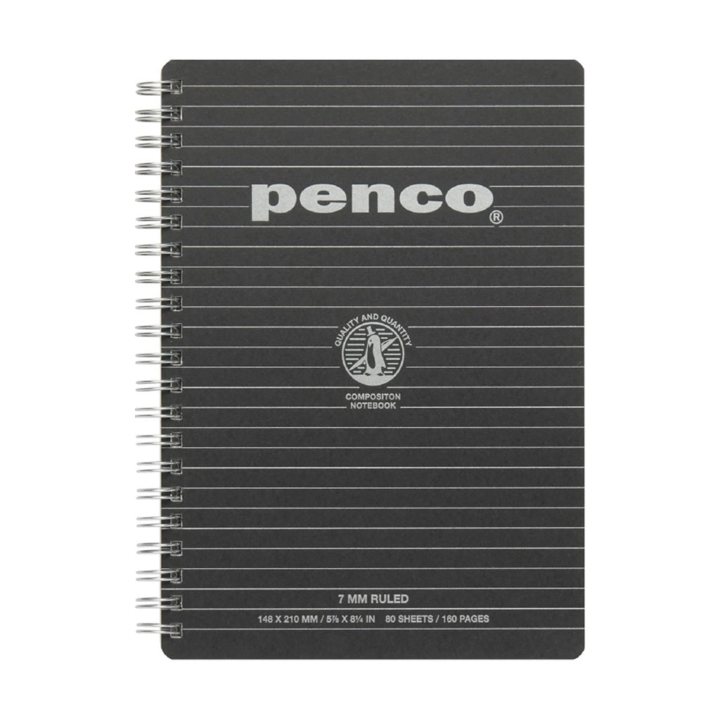 Black Wirebound Notebook