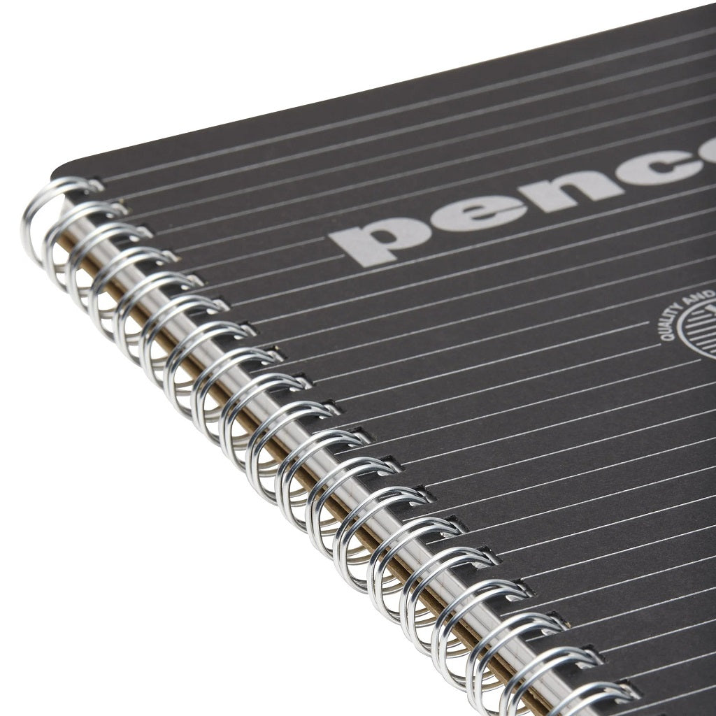 Black Wirebound Notebook