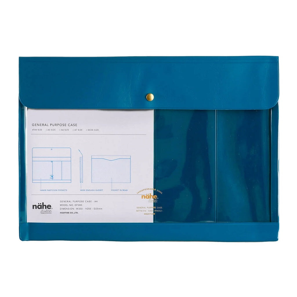 Blue A4 Document Case